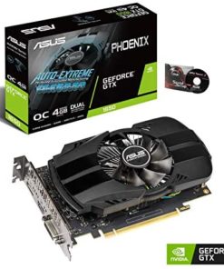 ASUS GeForce GTX 1650 4GB Phoenix Fan Overclocked Edition HDMI DP DVI Graphics Card (PH-GTX1650-O4G)