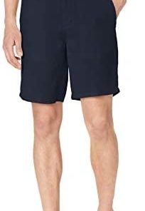 Amazon Essentials Men's Slim-fit 9" Flat-Front Linen Short