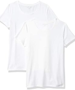Amazon Essentials Women's 2-Pack Classic-Fit Short-Sleeve Crewneck T-Shirt