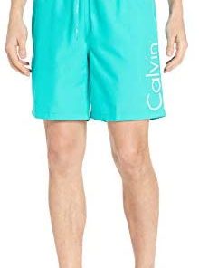 Calvin Klein Men's 7 Inch Elastic Waist Quick Dry Swim Trunk