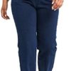 Chic Classic Collection Women's Plus Size Easy Fit Elastic Waist Pull On Pant