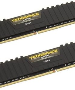 Corsair CMK8GX4M2A2400C16 Vengeance LPX 8GB (2x4GB) DDR4 DRAM 2400MHz (PC4 19200) C16 Memory Kit - Black