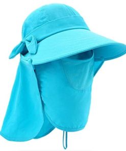 Epsion Women Summer Neck Flap Sun Visor/Hats Wide Brim UV Protection UPF 50+ Hiking Cap Adjustable