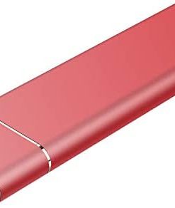 External Hard Drive 1TB, Portable Hard Drive External for PC, Laptop and Mac-Red