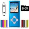 G.G.Martinsen Blue with White Versatile MP3/MP4 Player with a Micro SD Card, Support Photo Viewer, Mini USB Port 1.8 LCD, Digital MP3 Player, MP4 Player, Video/Media/Music Player