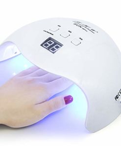 Gel UV LED Nail Lamp,LKE Nail Dryer 40W Gel Nail Polish LED UV Light with 3 Timers Professional Nail Art Tools Accessories White
