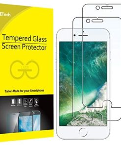 JETech Screen Protector for Apple iPhone 8 Plus and iPhone 7 Plus, 5.5-Inch, Case Friendly, Tempered Glass Film, 2-Pack