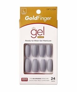 Kiss Gold Finger Gel Glam 24 Nails GFC09 (Coffin)
