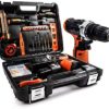 LETTON Power Tools Combo Kit Set 16.8V Cordless Drill with 24 Accessories for Home wireless Repair Kit Tools