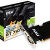 MSI Gaming GeForce GT 710 1GB GDRR3 64-bit HDCP Support DirectX 12 OpenGL 4.5 Heat Sink Low Profile Graphics Card (GT 710 1GD3H LPV1)