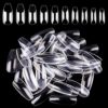 Makartt 500pcs Coffin Nails Tips Press on Nails Clear Full Cover Acrylic Nails False Nail Tips 10 Sizes, A-01