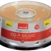 Maxell 625335 High-Sensitivity Recording Layer Recordable CD (Audio Only) 700mb/80 min