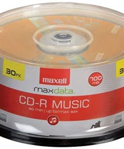 Maxell 625335 High-Sensitivity Recording Layer Recordable CD (Audio Only) 700mb/80 min