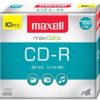 Maxell MAX648210  CD Recordable Media, CD-R, 40x, 700 MB, 10 Pack Slim Jewel Case