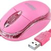 Mini Optical Wired Ergonomic Mouse LED Light Pink Computer Notebook Laptop Mice for Children and Lady by SOONGO
