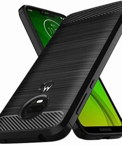 Muokctm Moto G7 Power Case, Moto G7 Supra Case, Slim Soft TPU Protective Rubber Bumper Case Cover for Motorola Moto G7 Power Phone (Black)