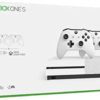 Newest Flagship Microsoft Xbox One S 1TB HDD Bundle with Two (2X) Wireless Controllers, 1-Month Game Pass Trial, 14-Day Xbox Live Gold Trial - White