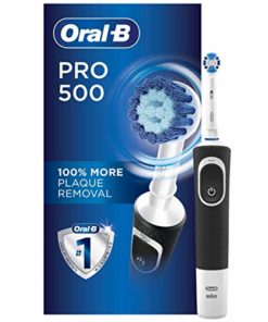 Oral-B Pro 500 Electric Power Rechargeable Toothbrush with Automatic Timer and Precision Clean Brush Head, Powered by Braun original (Product Design & Packaging May Vary)