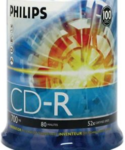 Philips D52N650 CD-R, 100 Discs (Pack of 1) - Packaging May Vary
