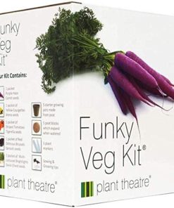 Plant Theatre Funky Veg KIT Gift Box - 5 Extraordinary Vegetables to Grow -Everything You Need to Start Growing in one Box! Super Grow Kit Gift