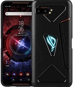 Redluckstar ROG Phone 2 Case Cover, [Shoulder Triggers Cooling Vent RGB Light Compatible] Ultra Slim Thin TPU Silicone Bumper Case Accessory for Asus ROG Phone 2 (ROG Phone II) 2019 (Black)