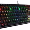 Redragon K580 VATA RGB LED Backlit Mechanical Gaming Keyboard with Macro Keys & Dedicated Media Controls, Onboard Macro Recording (Blue Switches)