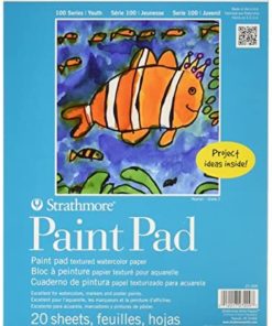 Strathmore 27-209 100 Series Youth Paint Pad, 9"x12" Tape Bound, 20 Sheets