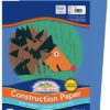 SunWorks 7403 Construction Paper, 9" x 12", 50 Sheets/Pack, Blue