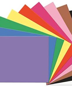 SunWorks Construction Paper, 10 Assorted Colors,  12" x 18", 100 Sheets
