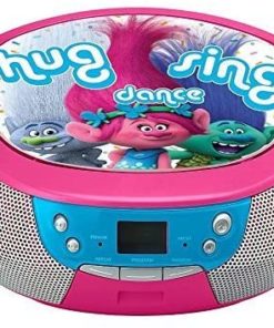 Trolls DreamWorks Hug Sing Dance CD Player Stereo Boombox with AM/FM Radio