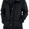 URRU Men's Waterproof Raincoat Hooded Windbreaker Lightweight Long Rain Jacket Active Outdoor Trench Coat S-XXL