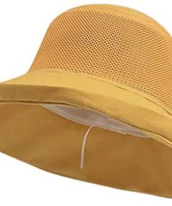XBKPLO Sun Hats Visor Solid Large Wide Brim Beach Cap Foldable Casual Summer Hat Breathable Hat Ladies Fashion Wild for Women